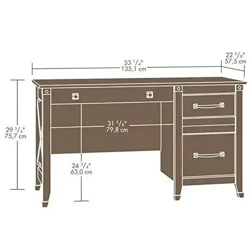 BOWERY HILL Office Desk, 53" W - Washington Cherry BOWERY HILL