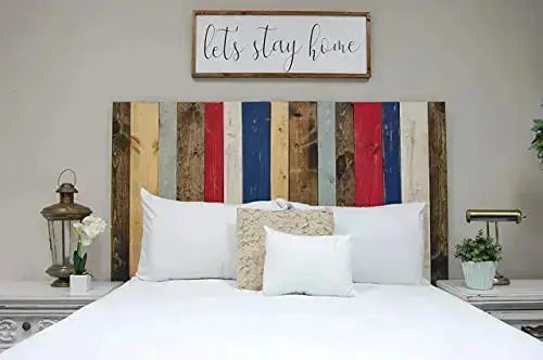 Barn Walls Americana Handcrafted Mix Headboard, Hanger Style - Multicolor