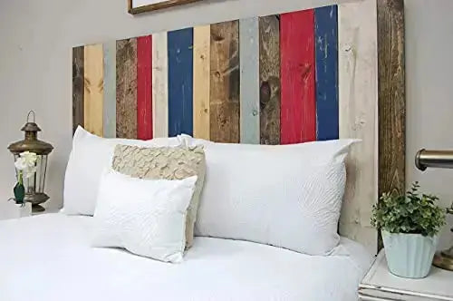 Barn Walls Americana Handcrafted Mix Headboard, Hanger Style - Multicolor