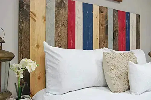 Barn Walls Americana Handcrafted Mix Headboard, Hanger Style - Multicolor