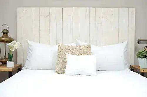 Barn Walls Handcrafted Weathered Headboard - Whitewash