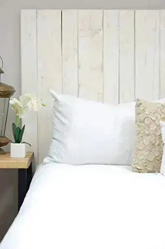 Barn Walls Handcrafted Weathered Headboard - Whitewash