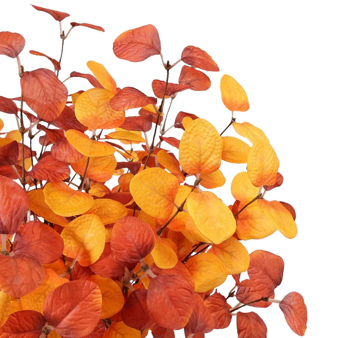Beferr Fall Eucalyptus Stems Decor, 5 Pcs 23 Inch Artificial Eucalyptus Branches