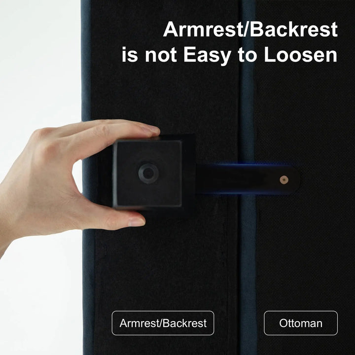 Belffin Modular Sectional Sofa with Reversible Chaise, Velvet L-Shaped Storage 4-seat - Blue 