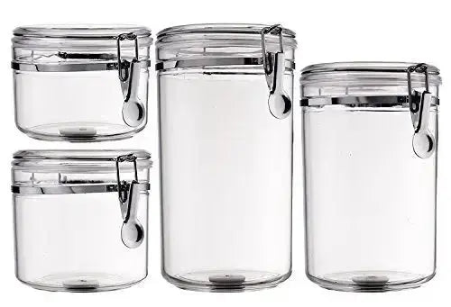 Bellemain Airtight Acrylic Canister Set, 4 PC - Clear