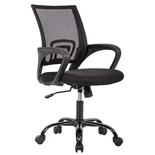 BestOffice Ergonomic Office Chair | Modern Adjustable Swivel Mesh Chair - Black BestOffice