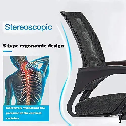 BestOffice Ergonomic Office Chair | Modern Adjustable Swivel Mesh Chair - Black BestOffice