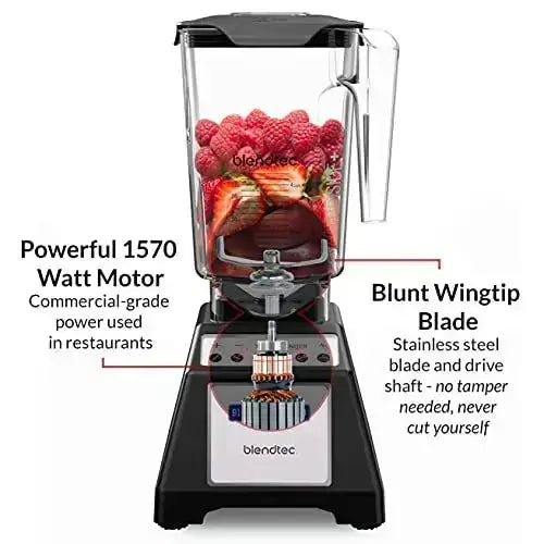 Blendtec Total Classic Original Blender Bundle, 10-Speeds - Black