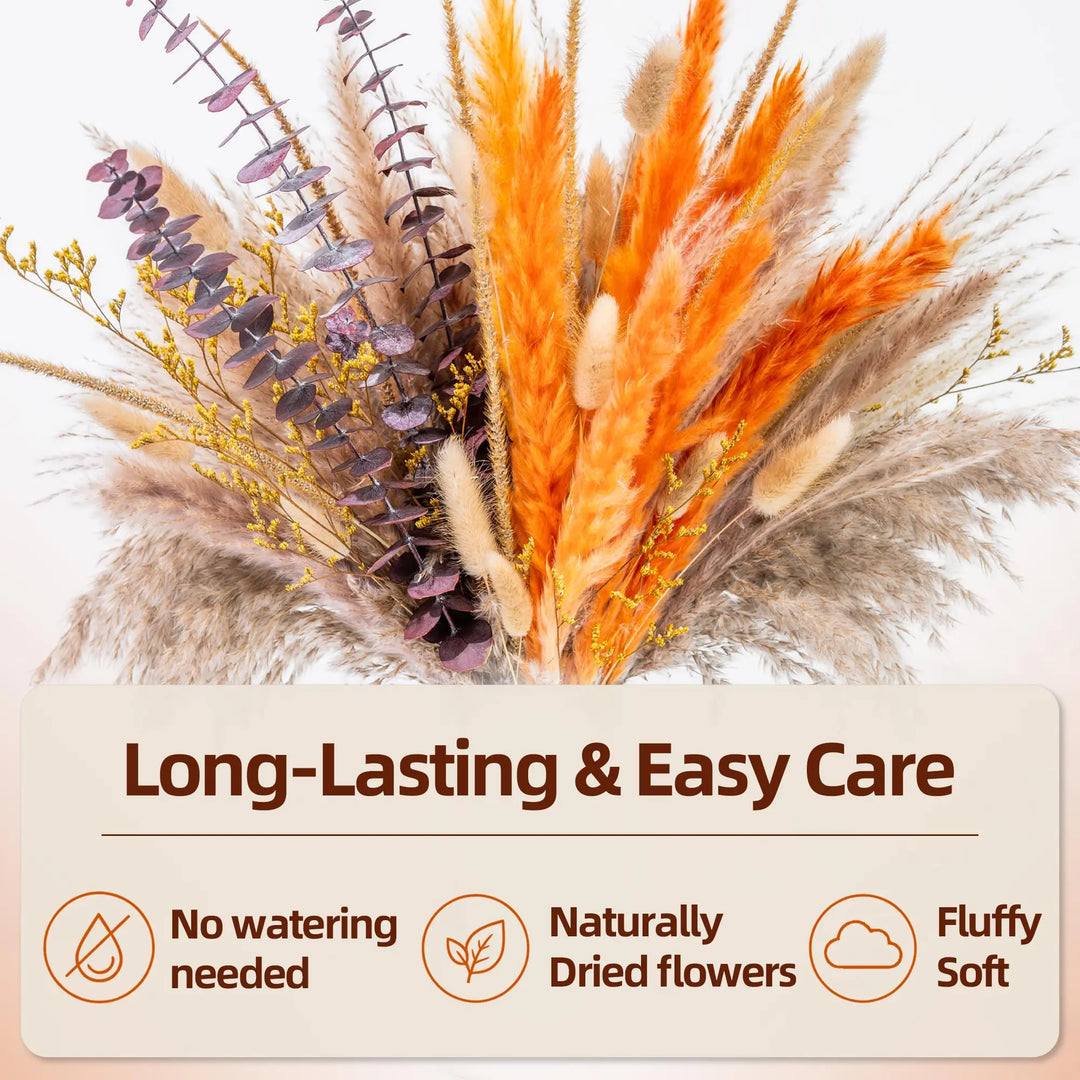 Boho Decor Pampas Grass and Eucalyptus Bouquet