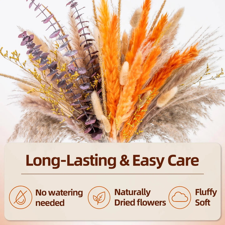 Boho Decor Pampas Grass and Eucalyptus Bouquet
