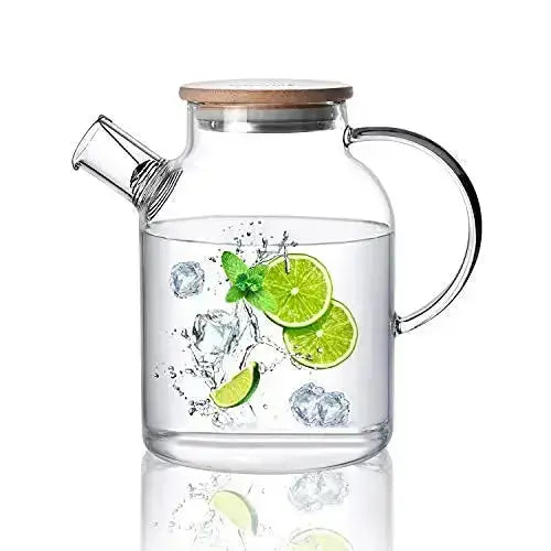 Borosilicate Glass Teapot with Removable Infuser - Clear