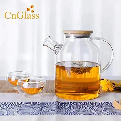 Borosilicate Glass Teapot with Removable Infuser - Clear