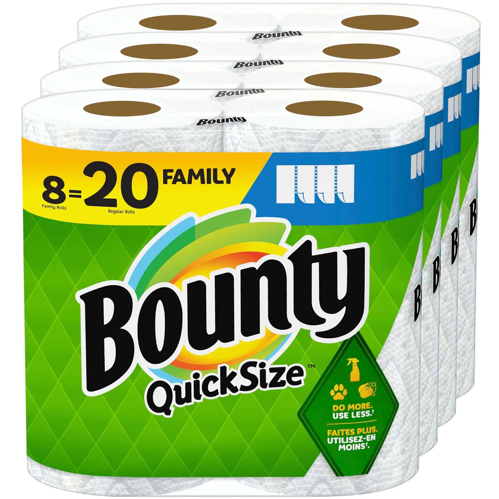Bounty Quick Size Paper Towels, 8 Family Rolls