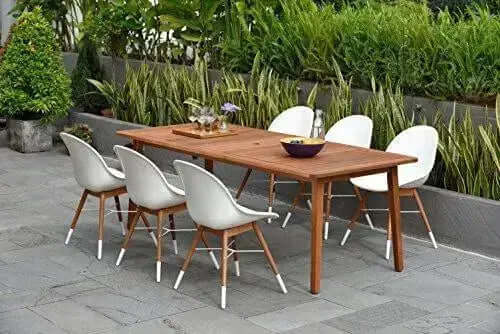 Brampton Outdoor Eucalyptus Dining Set