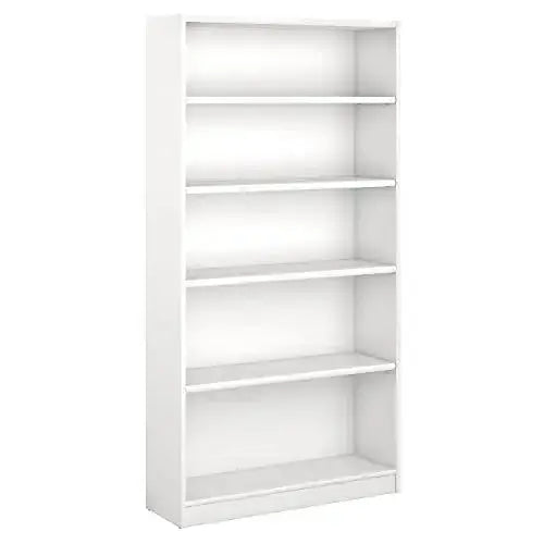 Bush Furniture Universal 5 Shelf Bookcase - Pure White Bush Furniture