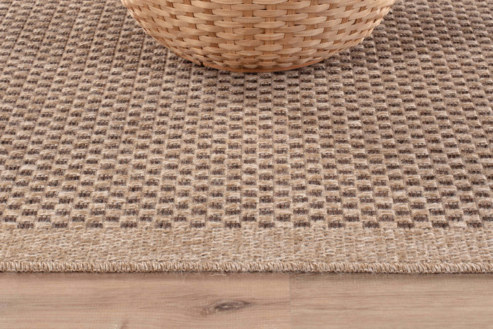 CAMILSON Easy Jute Rug 9x12, Indoor Outdoor Natural Color Fiber Area Rugs for Living Room Patio and Kitchen Rug, Sisal Boho Woven Design, Easy-Cleaning, Washable Outside Carpet Alfombras (9 x 12) 