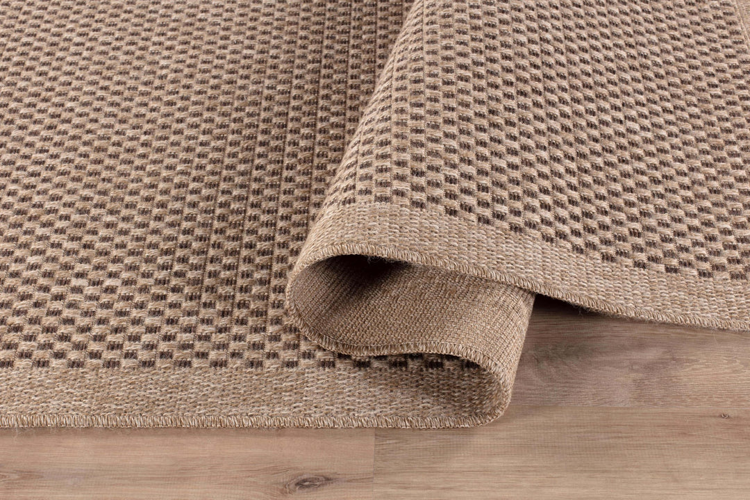 CAMILSON Easy Jute Rug 9x12, Indoor Outdoor Natural Color Fiber Area Rugs for Living Room Patio and Kitchen Rug, Sisal Boho Woven Design, Easy-Cleaning, Washable Outside Carpet Alfombras (9 x 12) 