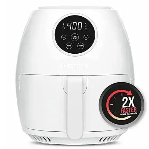  CHEFMAN Air Fryer 4.5 Qt, Healthy Cooking, User Friendly,  Nonstick Stainless Steel, Digital Touch Screen with 4 Cooking Functions w/  60 Minute Timer, BPA-Free, Dishwasher Safe Basket