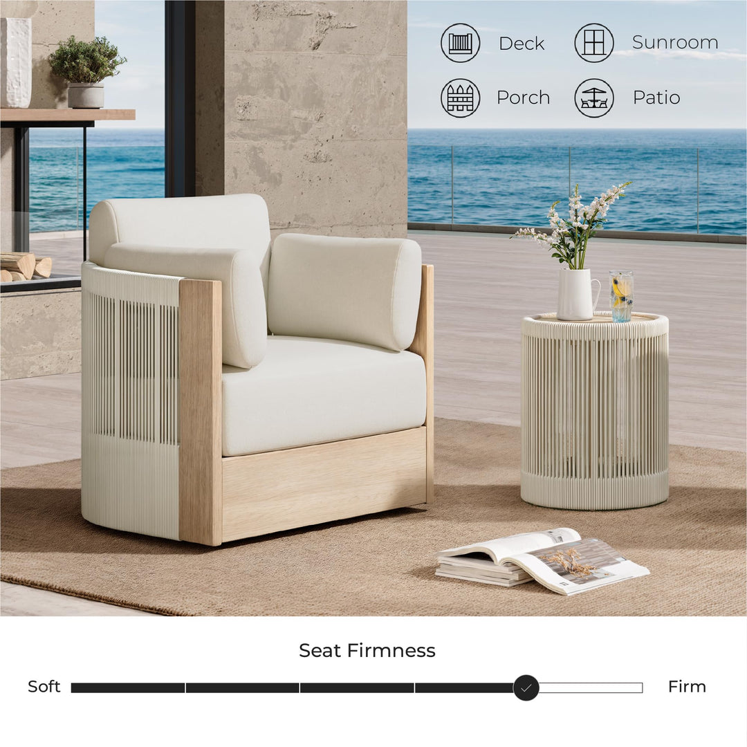 CHITA Outdoor Furniture Set 4 Piece, 5-Seats Patio Conversation Set 