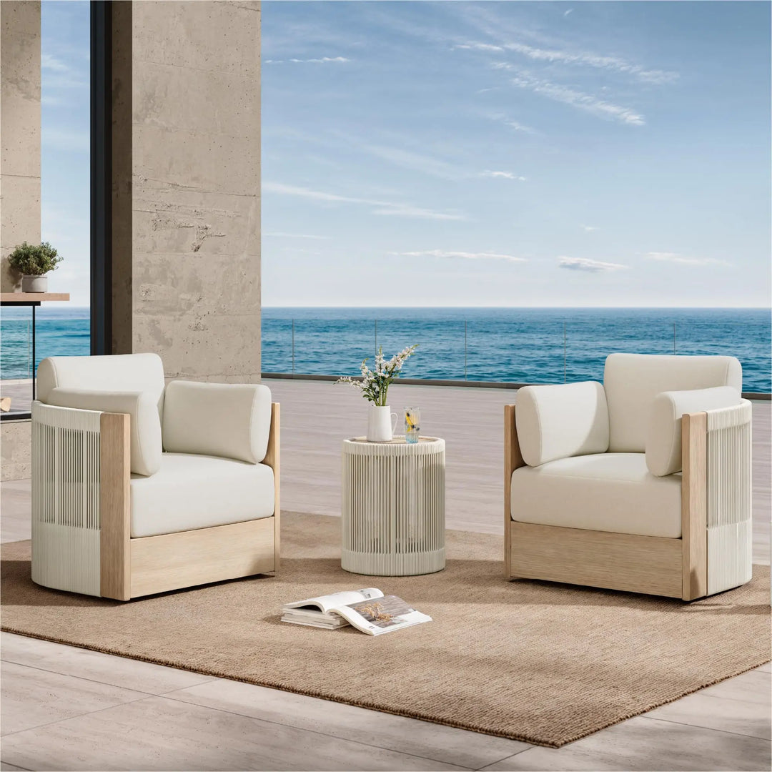 CHITA Outdoor Furniture Set 4 Piece, 5-Seats Patio Conversation Set 