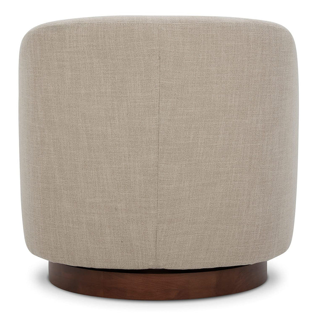 CHITA Swivel Accent Chair Set of 2, Wood Frame, Fully Assembled, Flax Beige 