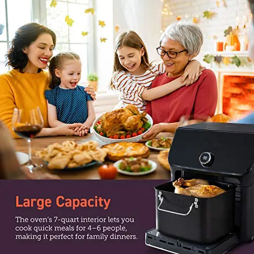 COSORI Smart Air Fryer, 14-in-1 Large Air Fryer Oven XL 7QT with Accessories & 12 Presets, Works with Alexa - Black COSORI