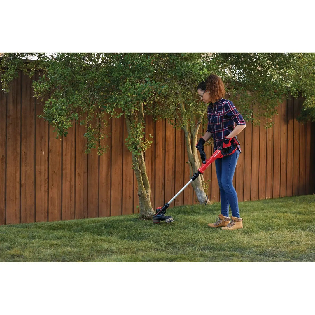CRAFTSMAN V20 Weed Wacker Cordless String Trimmer and Edger, Weed Eater Includes 2.0 Ah Battery and Charger, Lightweight, Extended Runtime, 2 Speed (CMCST900D1) 