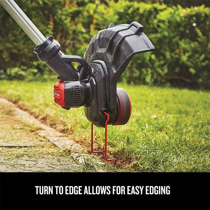 CRAFTSMAN V20 Weed Wacker Cordless String Trimmer and Edger, Weed Eater Includes 2.0 Ah Battery and Charger, Lightweight, Extended Runtime, 2 Speed (CMCST900D1) 