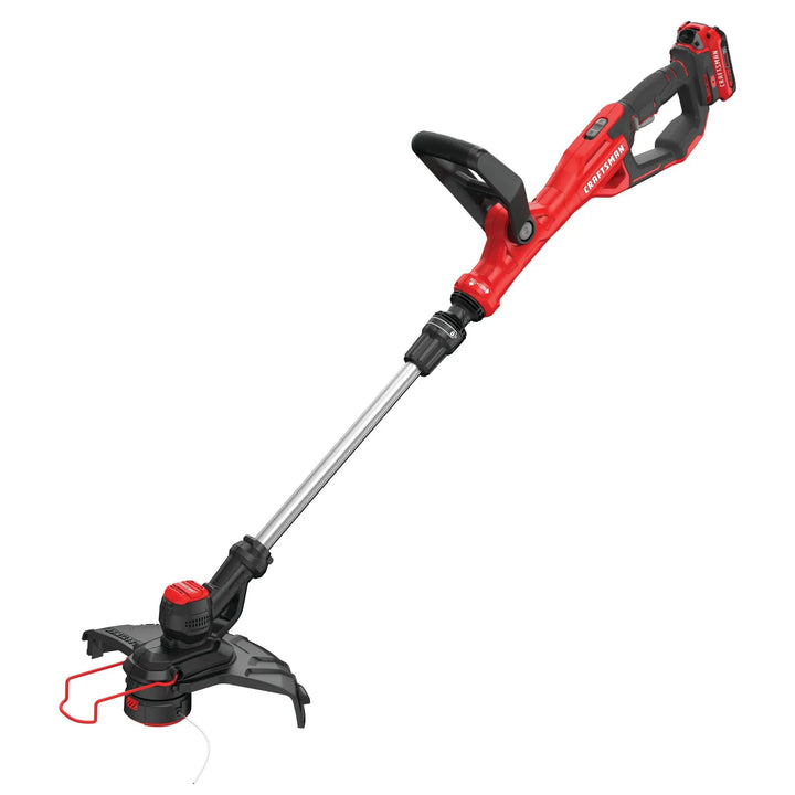 CRAFTSMAN V20 Weed Wacker Cordless String Trimmer and Edger, Weed Eater Includes 2.0 Ah Battery and Charger, Lightweight, Extended Runtime, 2 Speed (CMCST900D1) 