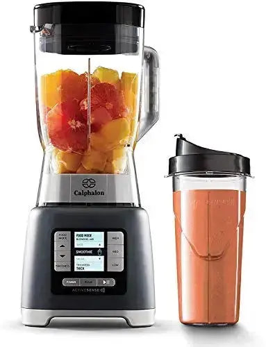 Calphalon Blender BPA-Free Tritan Jar and Portable Blender Bottle - Dark Stainless Steel