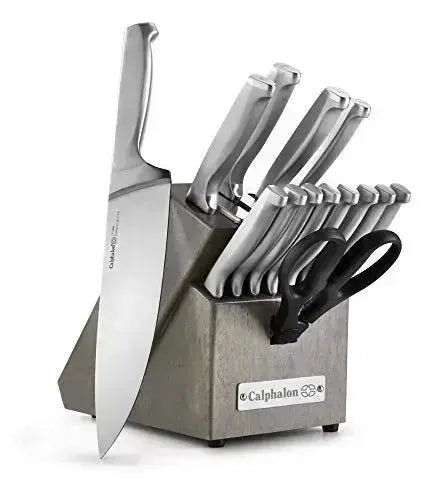 Calphalon Knife Set - Classic Self-Sharpening Stainless Steel 15-Piece Block Set