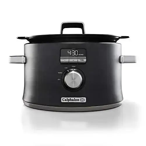 Calphalon Slow Cooker, Digital Sauté - Dark Stainless Steel