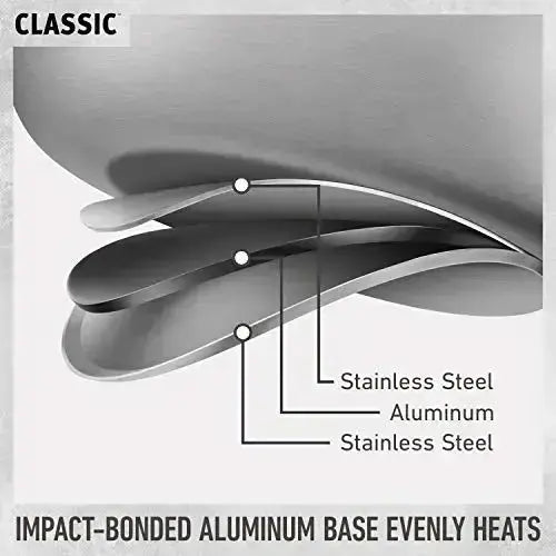 Calphalon Stainless Steel Classic 10-Piece Cookware Set - Silver