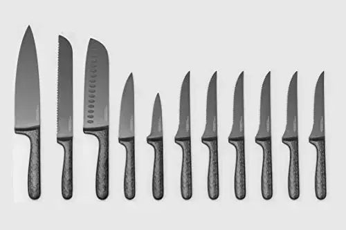 Cambridge Knife Block Set, 12-Piece - Stainless Steel