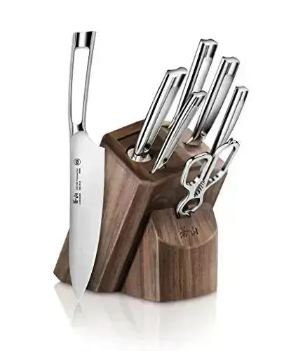 Cangshan N1 Series German Steel Forged 8-Piece Knife Block Set - Walnut