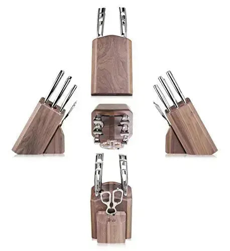 Cangshan N1 Series German Steel Forged 8-Piece Knife Block Set - Walnut