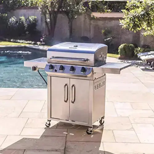 Char-Broil Performance Stainless Steel 4-Burner Cabinet Style - Propane Gas Grill