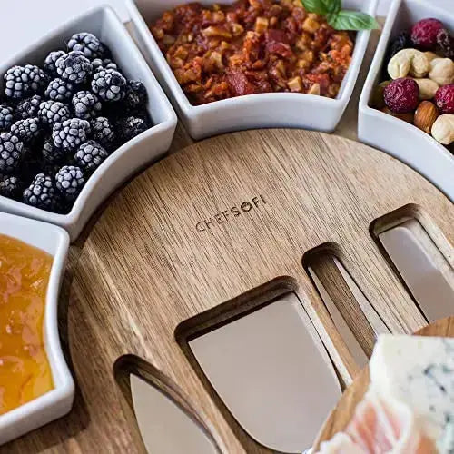 Cheese Board Set | Charcuterie Board Set and Cheese Serving Platter ChefSofi