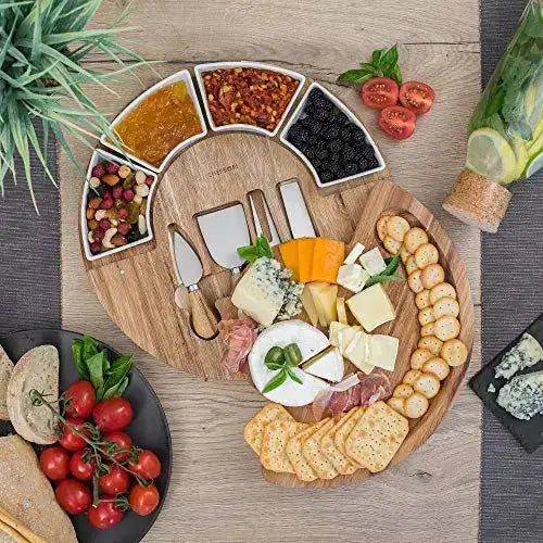 Cheese Board Set | Charcuterie Board Set and Cheese Serving Platter ChefSofi