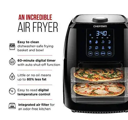 6.3 Quart 10-in-1 Air Fryer Smart Electric Hot Airfryer Oven