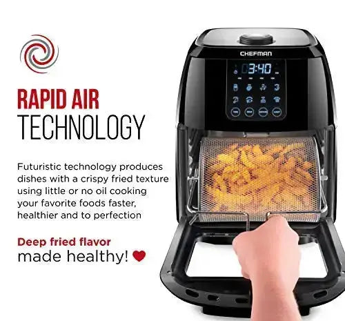 Chefman 6 Tray Healthy Food Dehydrator Machine, Digital Touch