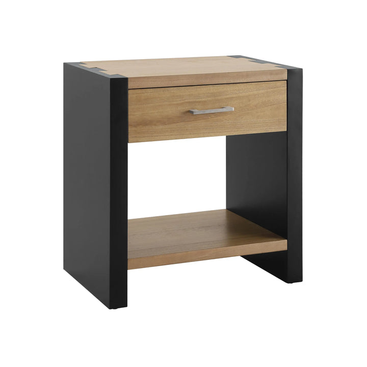 Christopher Knight Home Breonca Acacia Wood Queen Bed Frame with Storage &amp; Nightstand Set of 2