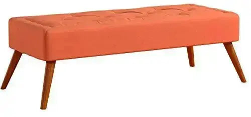 Christopher Knight Home Modern Fabric Ottoman - Orange