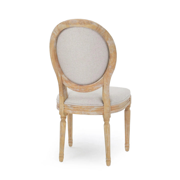 Christopher Knight Home Phinnaeus Polyester Beige Fabric Dining Chair, Set of 2