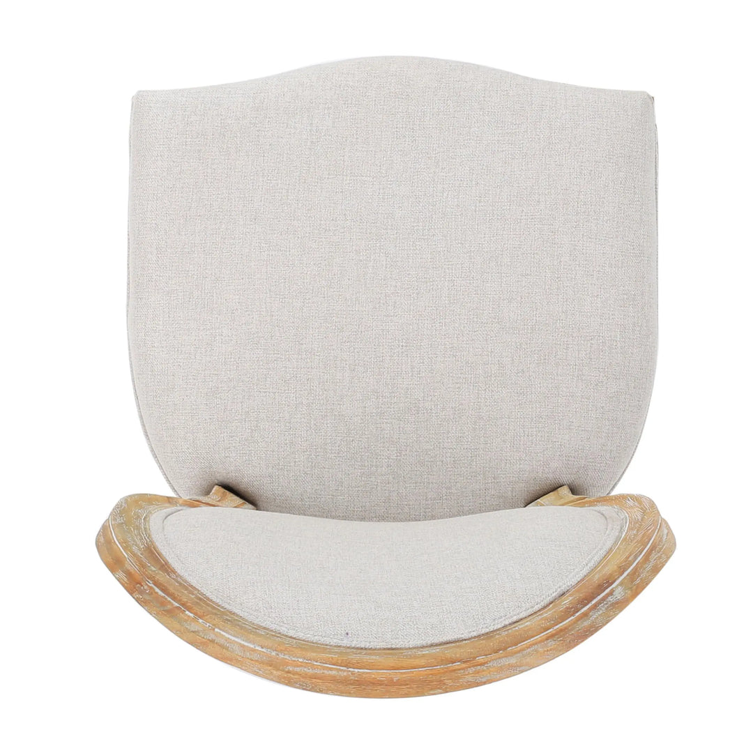 Christopher Knight Home Phinnaeus Polyester Beige Fabric Dining Chair, Set of 2