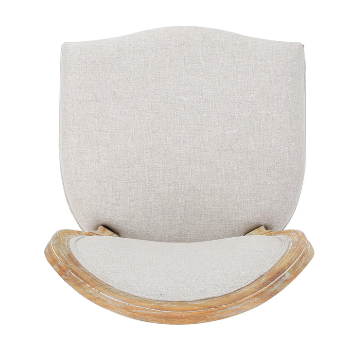 Christopher Knight Home Phinnaeus Polyester Beige Fabric Dining Chair, Set of 2