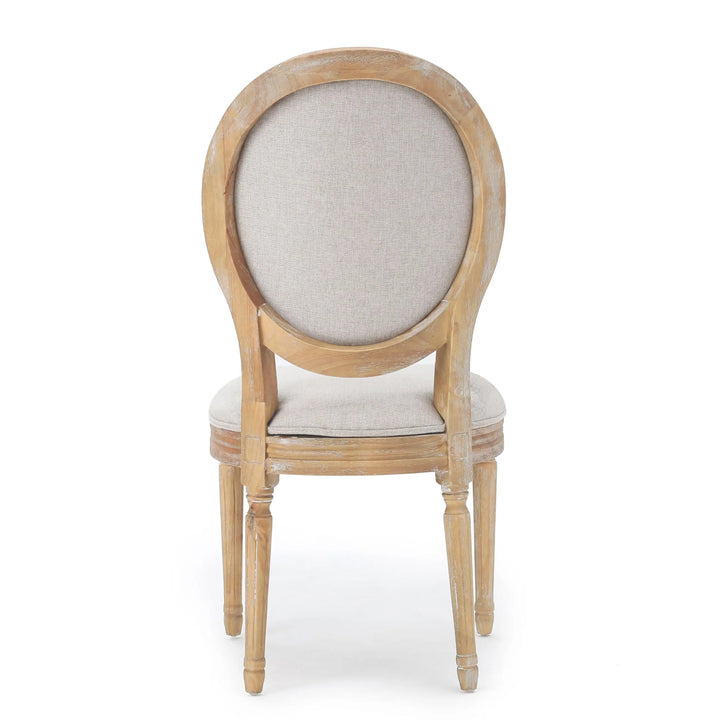 Christopher Knight Home Phinnaeus Polyester Beige Fabric Dining Chair, Set of 2