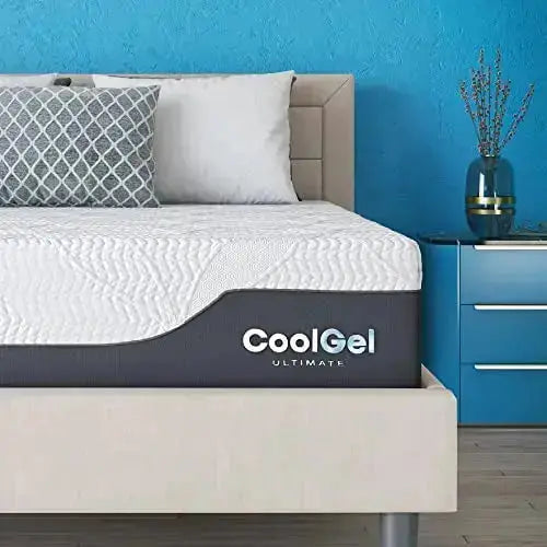 Classic Brands Cool Gel Chill Memory Foam Mattress, 14" with 2 BONUS Pillows