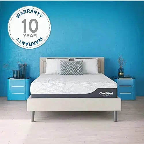 Classic Brands Cool Gel Chill Memory Foam Mattress, 14" with 2 BONUS Pillows