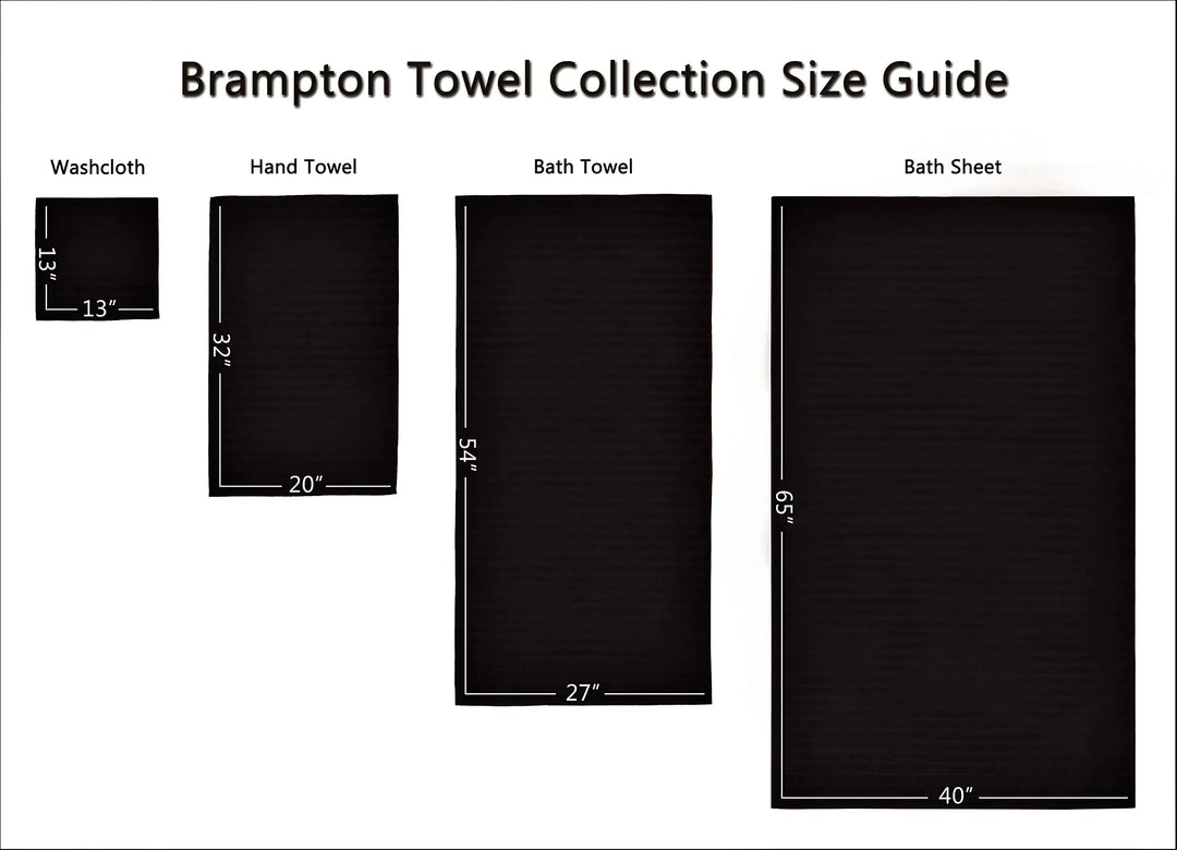 Classic Turkish Towels CTT Luxury 6 Piece Towel Set, 100% Turkish Cotton, Quick Drying, Highly Absorbent & Comfy, Includes 2 Bath Towels, 2 Hand Towels & 2 Washcloths | (Black) 